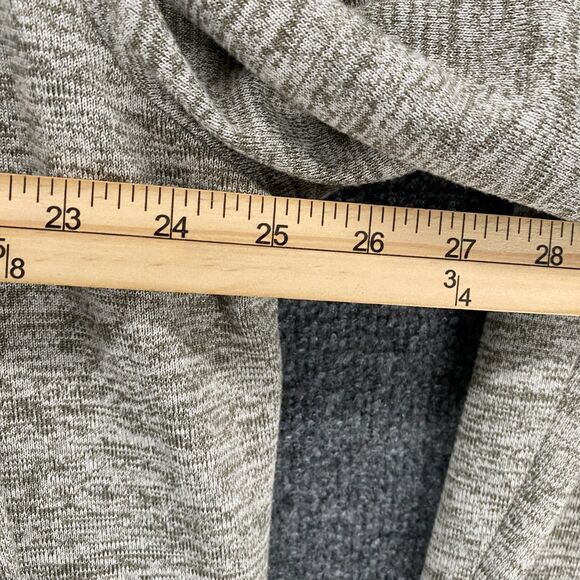 LOGO Lori Goldstein Cardigan Sweater XL Green Open Front Drape Comfy Lounge - Picture 7 of 8